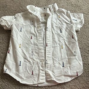 Lighthouse Crewcuts short sleeve button down size 4-5